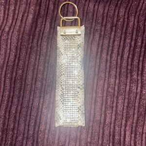 Frayed Rhinestone Wristlet Keychain